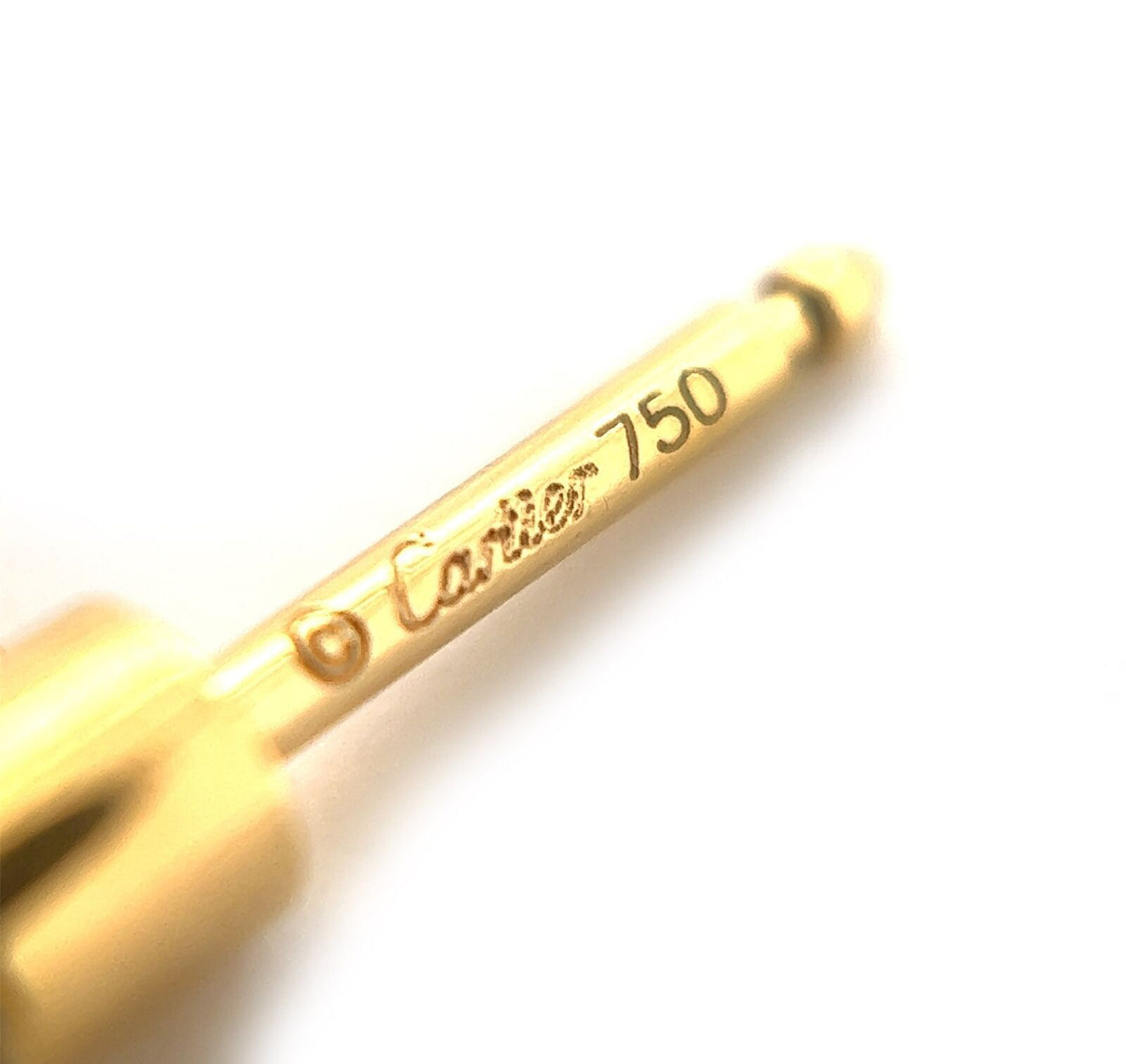 Cartier Diamond Tri-color 18k Gold Love Knot Drop Dangle Earrings w/Cert