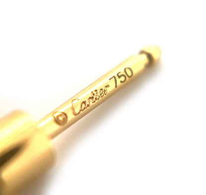 Cartier Diamond Tri-color 18k Gold Love Knot Drop Dangle Earrings w/Cert