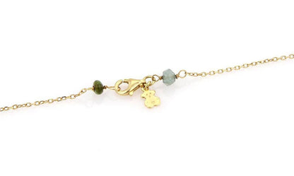 Tous Garaboto Multi Gemstone & Pearls 18k Yellow Gold Long 26" Necklace