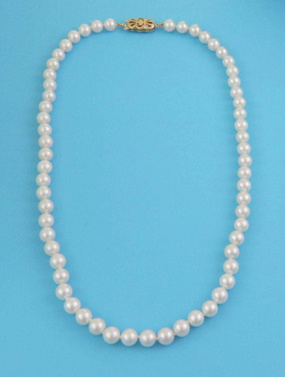 Gordon's 14k Yellow Gold Pearl Necklace