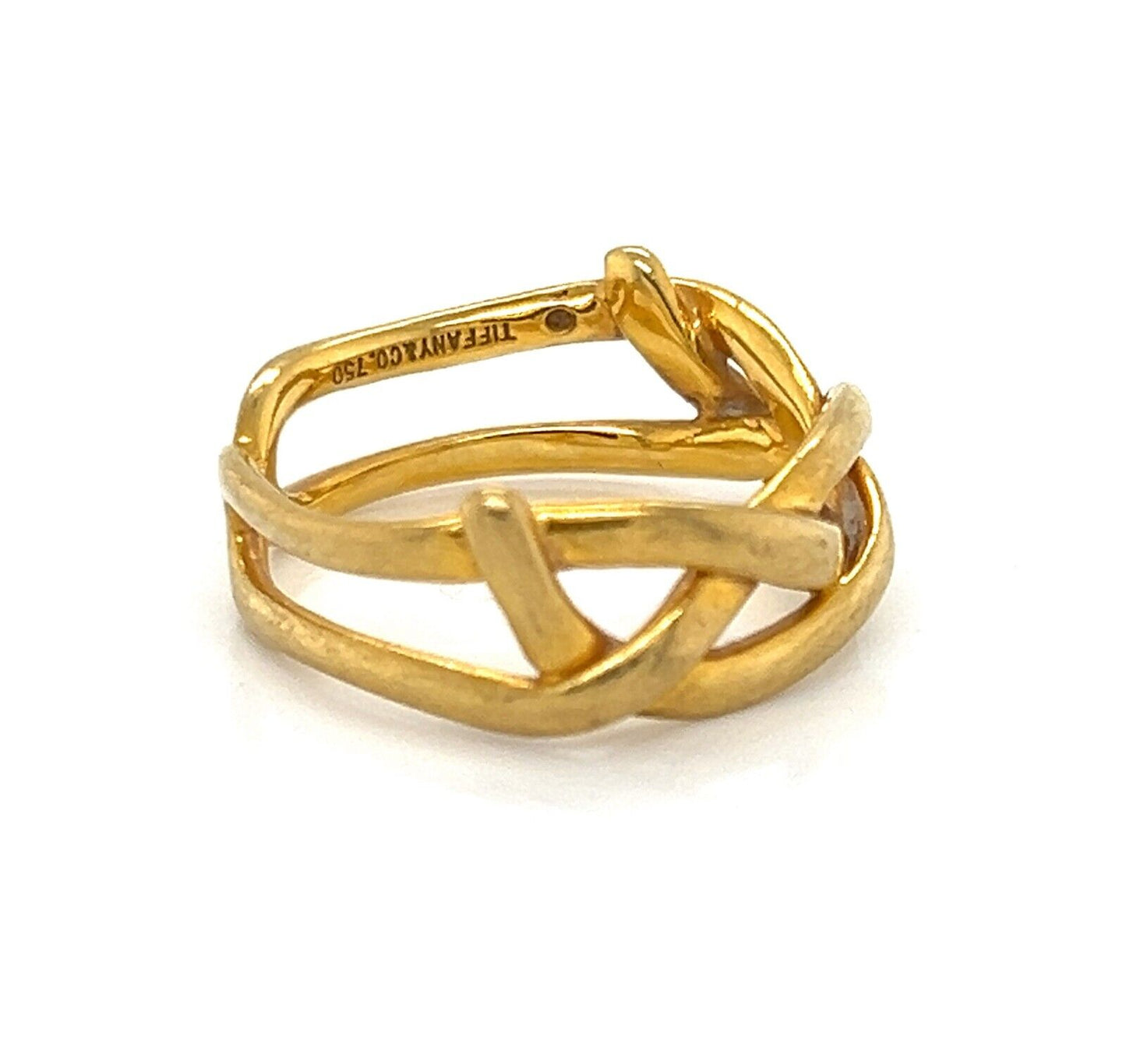 Tiffany & Co. 18k Yellow Gold Braided Band Ring - Size 5