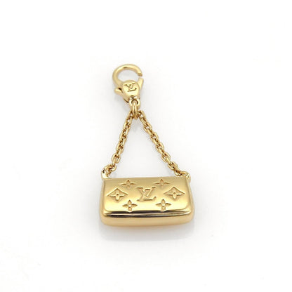 Louis Vuitton de Monogram 18k Yellow Gold Clutch Purse Charm Pendant