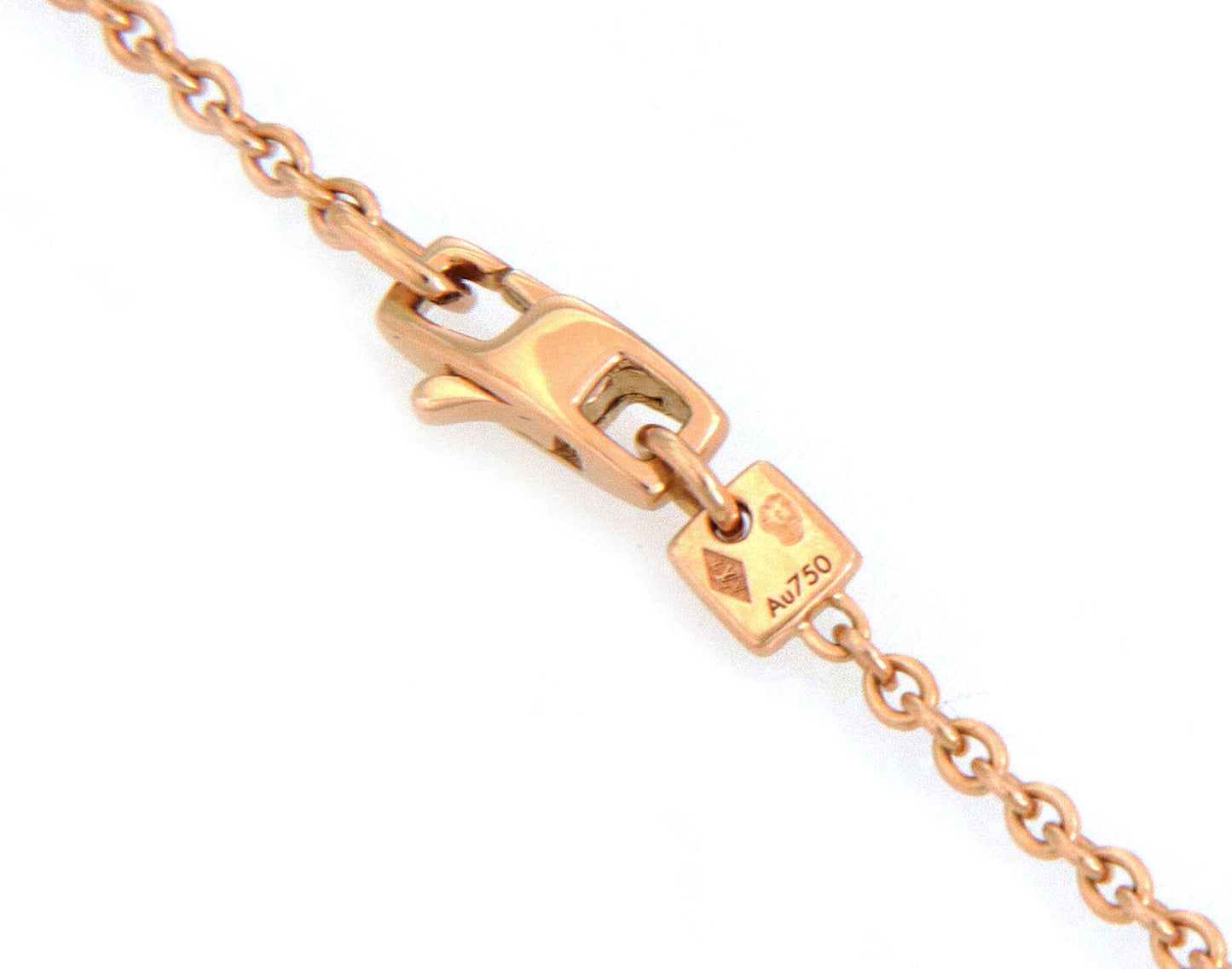 Louis Vuitton Pandantif Coeur Motifs 18k Pink Gold Necklace 33.5" Long