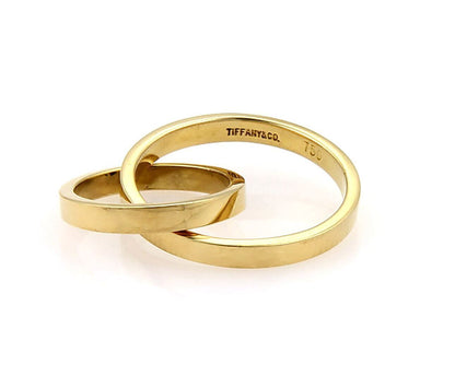 Tiffany & Co. Paloma Picasso Double Flat Circle 18k Yellow Gold Charm Pendant