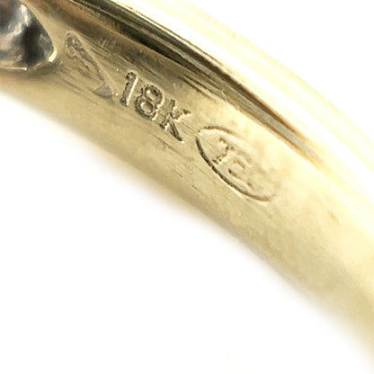 Diamonds Double Fancy 18k White Gold Curved Top Ring - Size 6.75