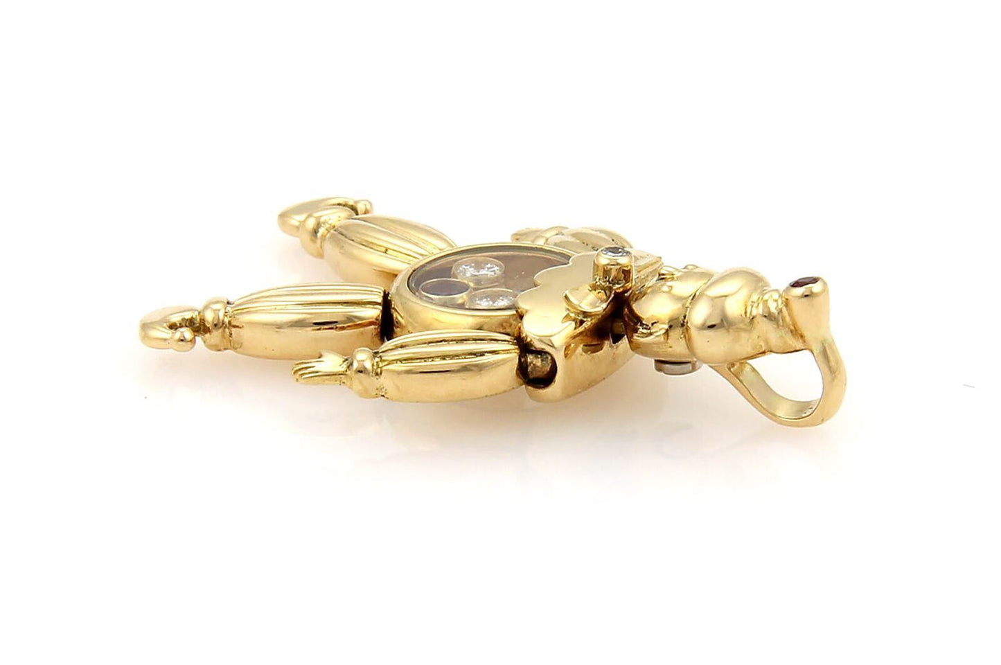 Chopard Animated Diamonds & Rubies 18k Yellow Gold Clown Charm Pendant