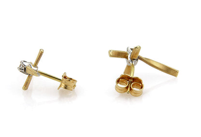 Marco Bicego Marrakech Diamond 18k Gold Cross Earrings