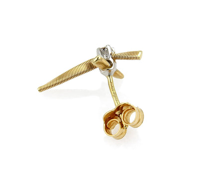 Marco Bicego Marrakech Diamond 18k Gold Cross Earrings