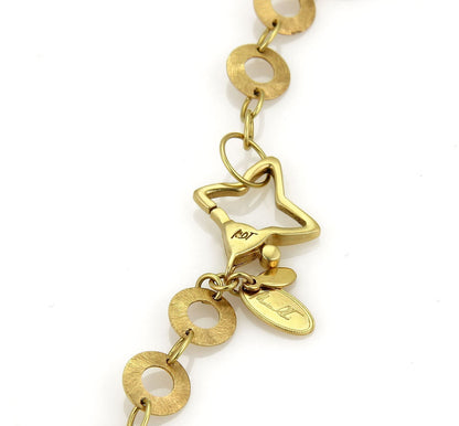 Citra 18k Two Tone Gold Graduated Circle Links Necklace