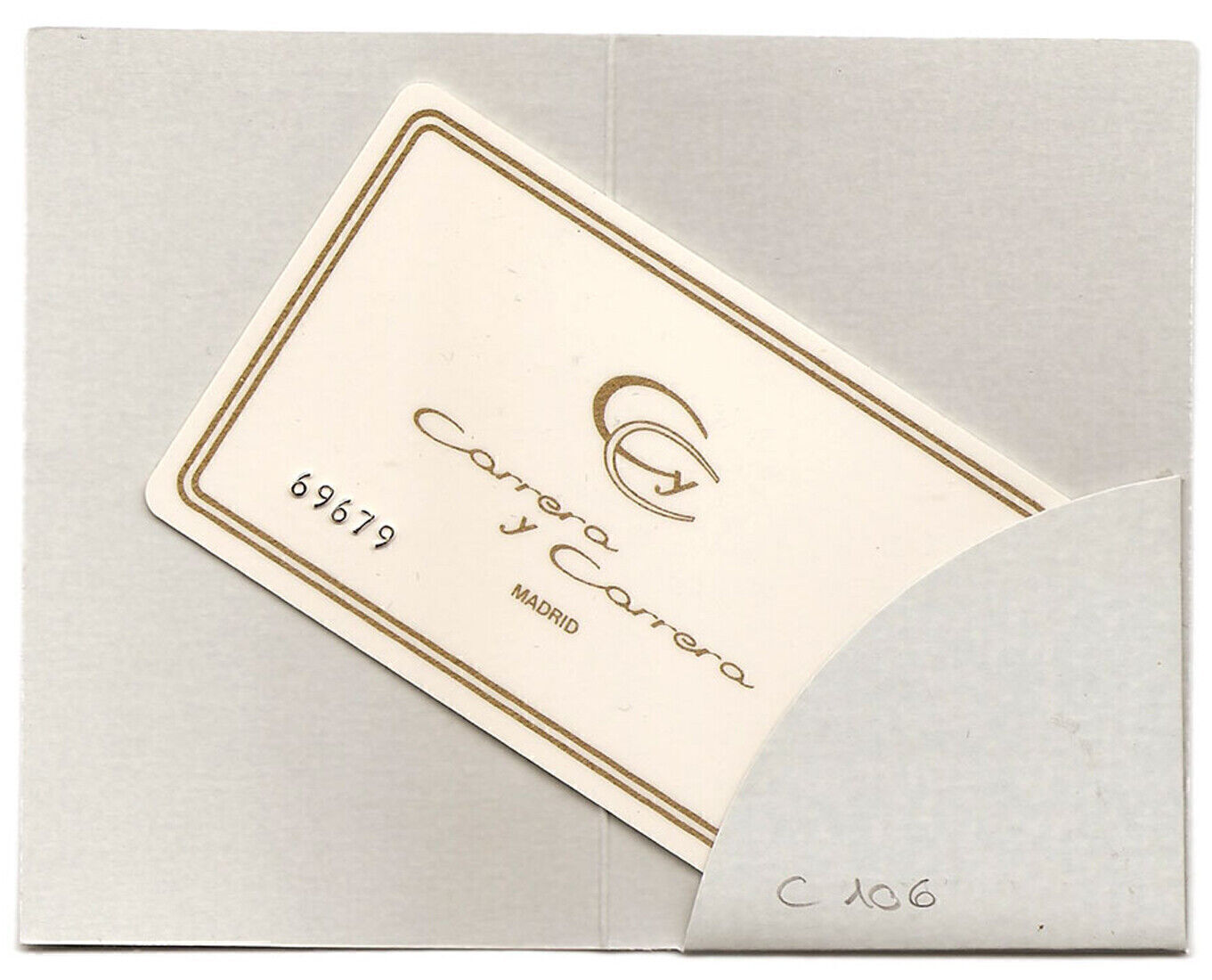 Carrera y Carrera Pearl 18k Yellow Gold Hand Ring w/Card - Size 6