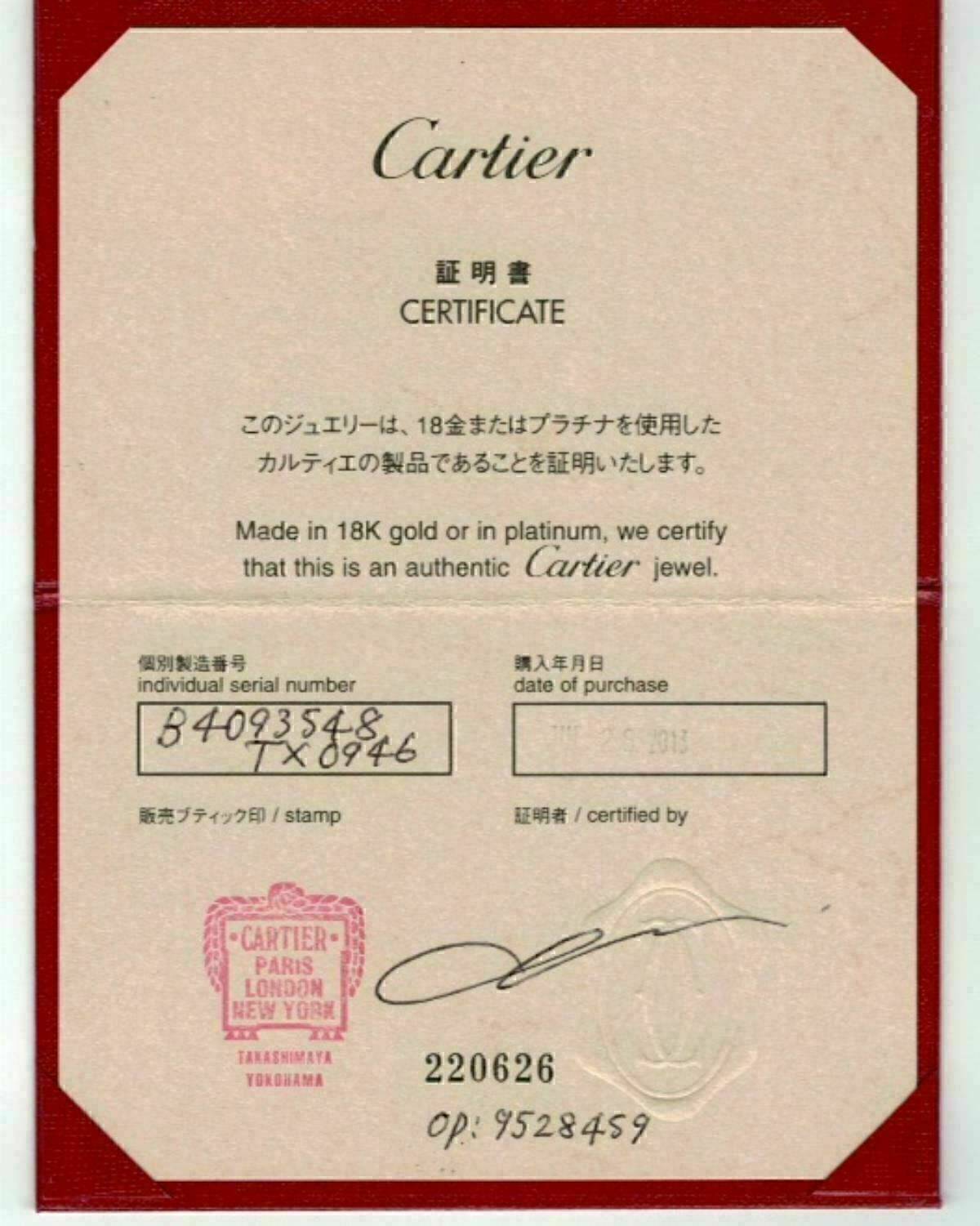 Cartier Diamond d'Amour 18k Rose Gold Band Ring - Size 4.5