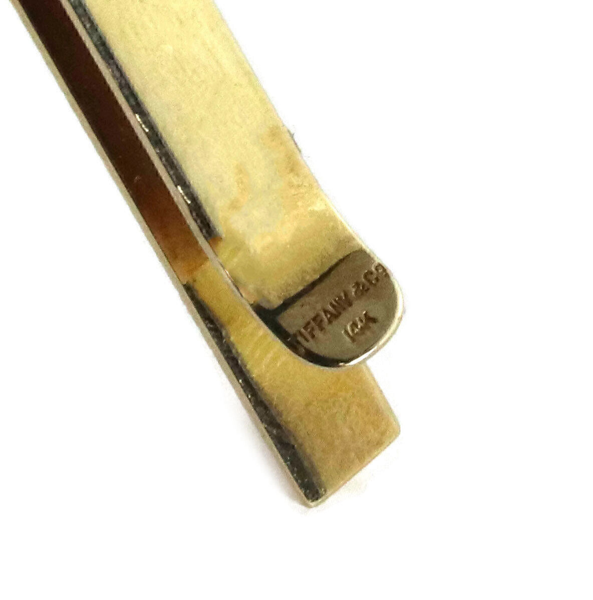 Tiffany & Co. 14k Yellow Gold Fluted Tie Clip