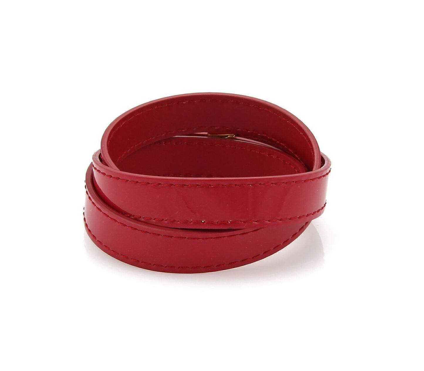 Louis Vuitton Vernis Shiny Pink Multi Wrap Strap Bracelet