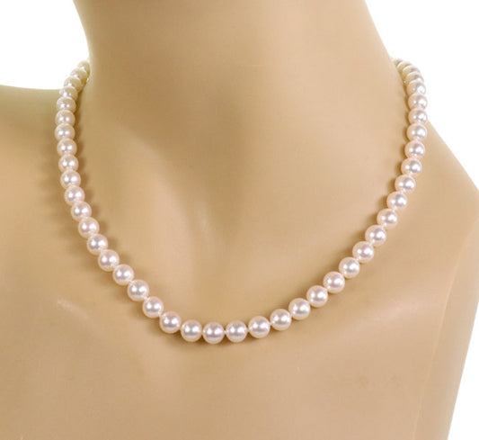 Tiffany & Co. 18k White Gold Signature Clasp Pearl Necklace | Necklaces | catalog, Designer Jewelry, Necklaces, Pearls, Tiffany & Co. | Tiffany & Co.