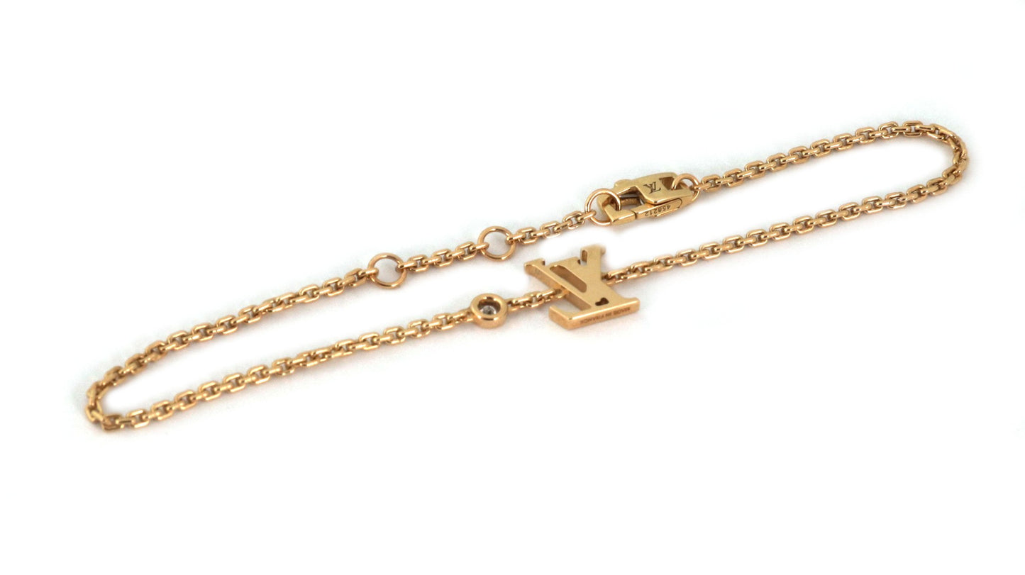 Louis Vuitton Idylle Blossom Diamond 18k Yellow Gold Bracelet