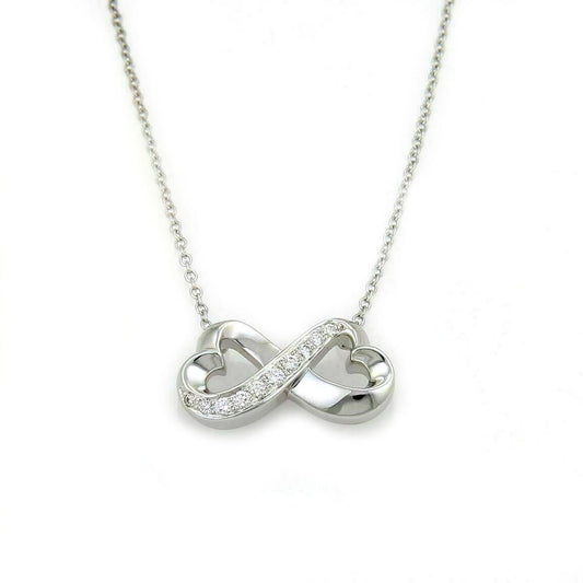 Tiffany & Co. Picasso Diamond Double Loving Heart 18k White Gold Pendant Necklace | Necklaces | catalog, Designer Jewelry, Necklaces, Paloma Picasso, Pendants, Tiffany & Co. | Tiffany & Co.