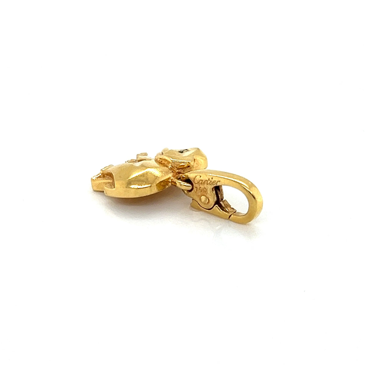 Cartier Elephant Emerald 18k Yellow Gold Charm Pendant