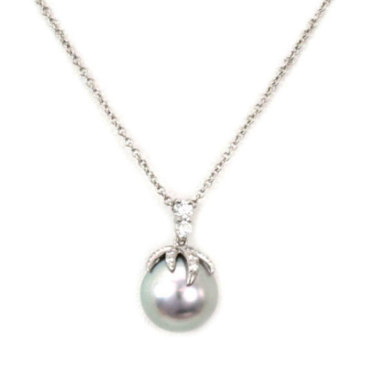 Tiffany & Co. Fireworks Diamond Pale Gray Pearl Platinum Pendant Necklace | Necklaces | catalog, Designer Jewelry, Necklaces, Pendants, Tiffany & Co. | Tiffany & Co.