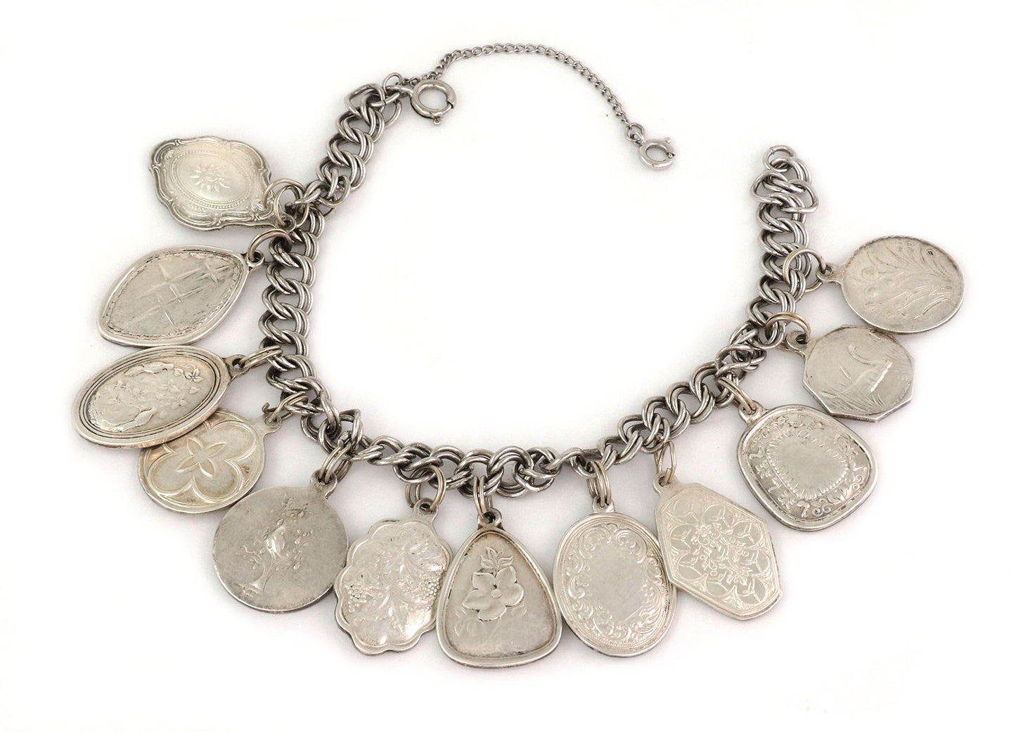 Towle 1971 Sterling Silver Twelve Days of Christmas Reversible Charm Bracelet