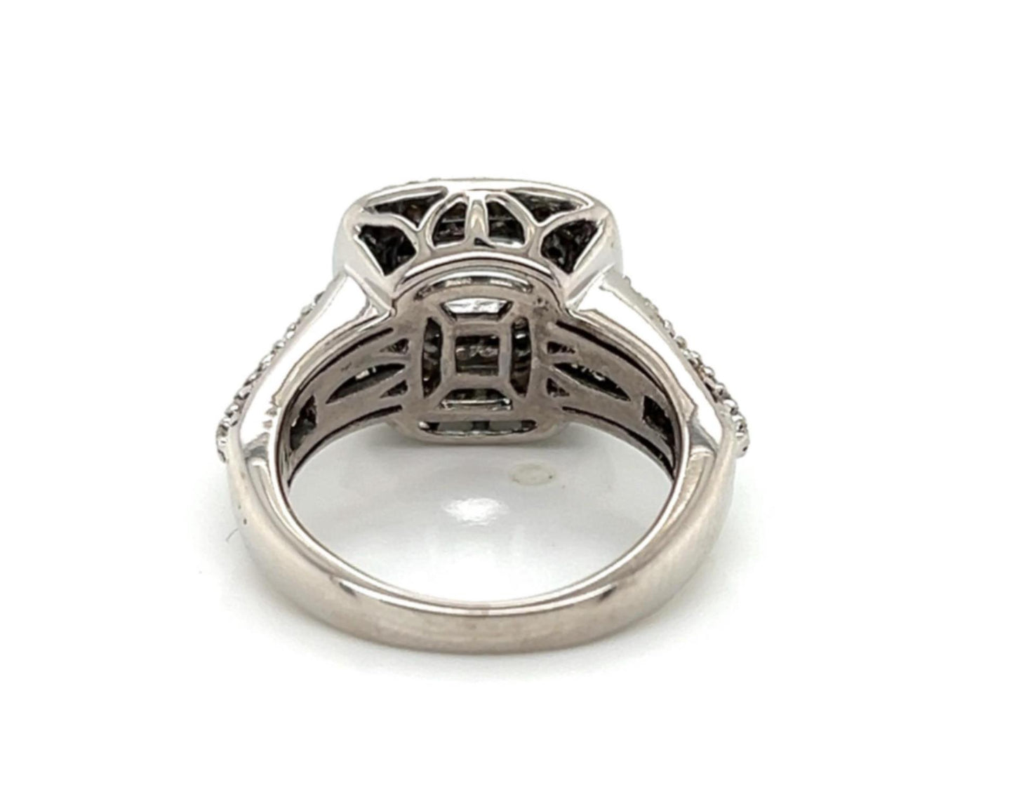 Le Vian Aquamarine Chocolate Diamond 14k White Gold Ring