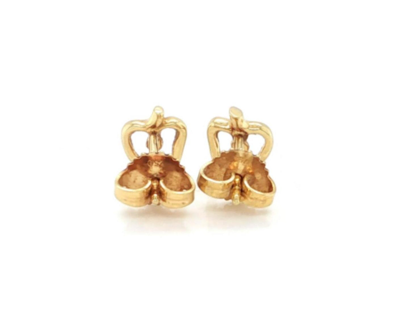 Tiffany & Co. Peretti Apple 18k Yellow Gold Stud Earrings