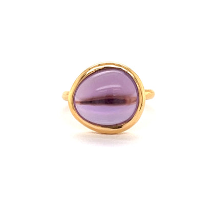 Fred of Paris Belles Rives Amethyst 18k Rose Gold Ring - Size 6.5