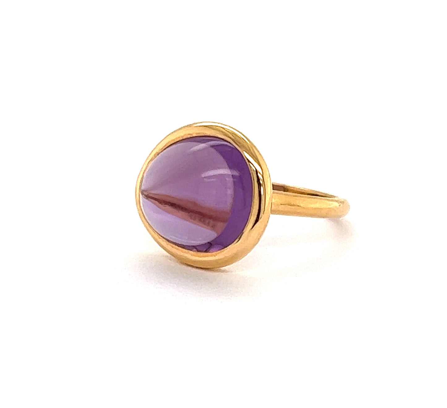 Fred of Paris Belles Rives Amethyst 18k Rose Gold Ring - Size 6.5