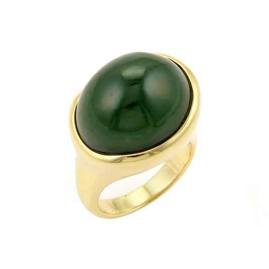 Tiffany & Co. Peretti Cabochon Green Jade 18k Yellow Gold Ring | Rings | catalog, Designer Jewelry, Elsa Peretti, Rings, Tiffany & Co. | Tiffany & Co.