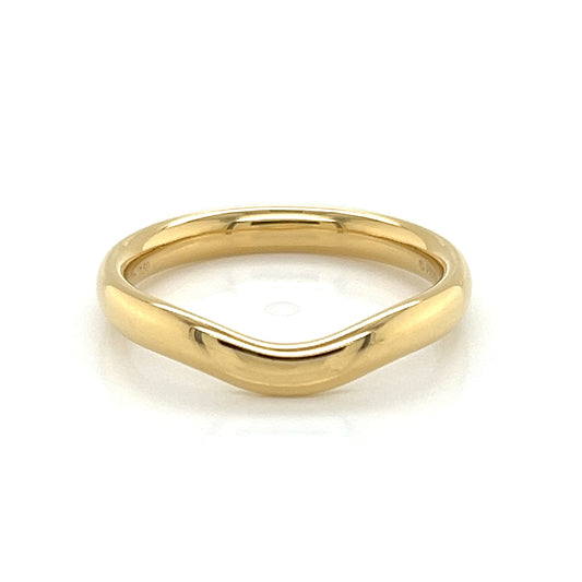 Tiffany &amp; Co. Elsa Peretti curved 18k yellow gold band ring