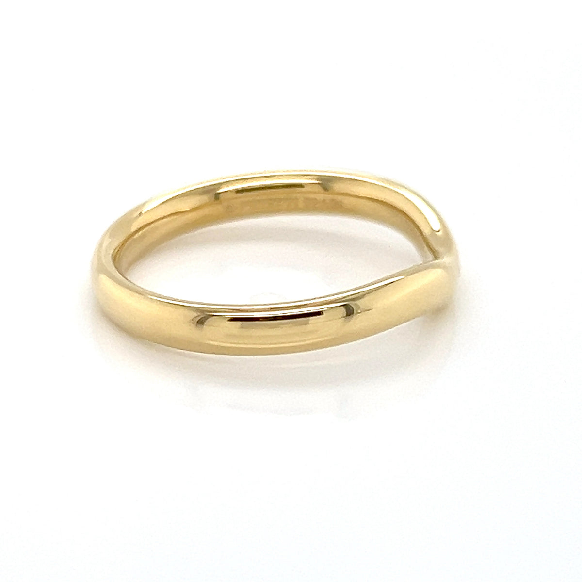Tiffany & Co. Elsa Peretti Curved 18k Yellow Gold Band Ring Size 7.5