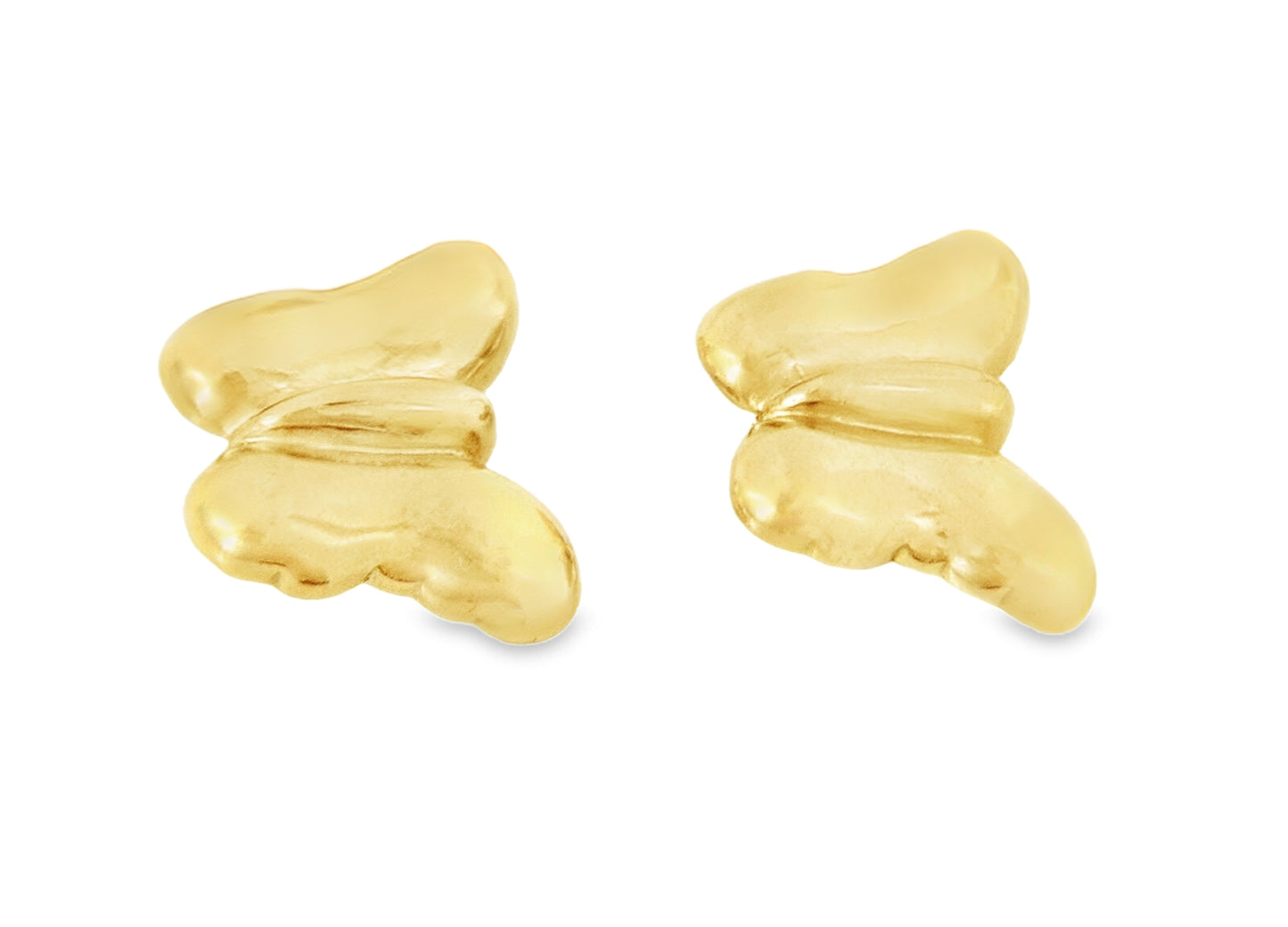 Kieselstein-Cord Butterfly Motif 18k Yellow Gold Clip-On Huggie Earrings