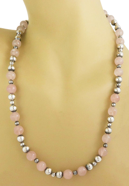 Tiffany & Co. Sterling Silver & Pink Quartz Beaded Necklace | Necklaces | catalog, Designer Jewelry, Necklaces, Sterling Silver, Tiffany & Co. | Tiffany & Co.
