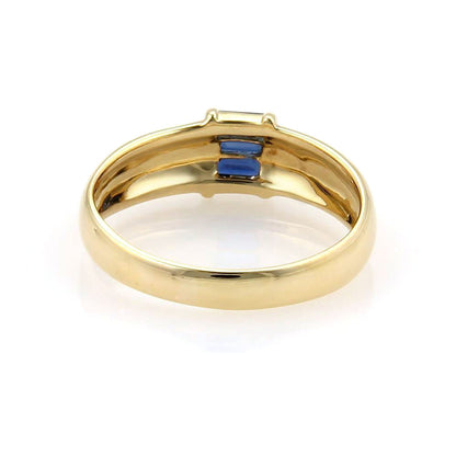 Tiffany & Co. 18k Yellow Gold Sapphire Baguette Ring