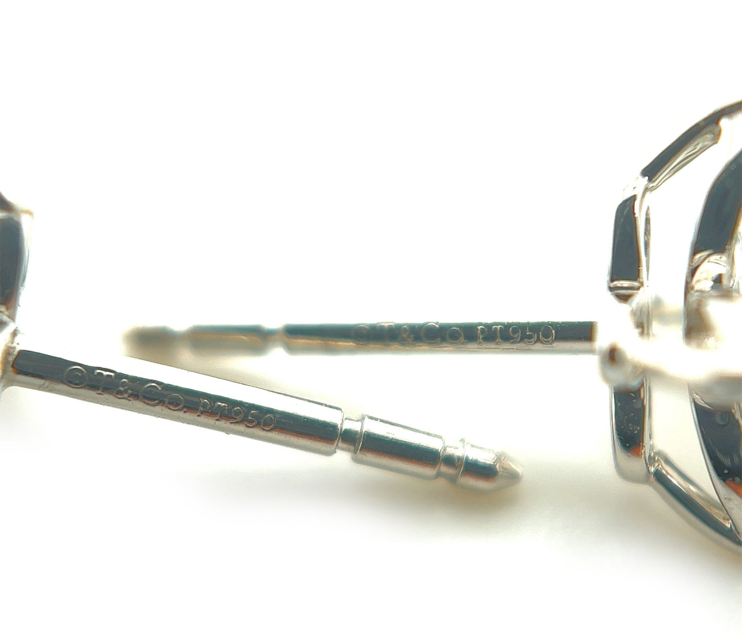 Tiffany & Co. Victoria Collection 0.92ct Diamond Platinum Flower Stud Earrings