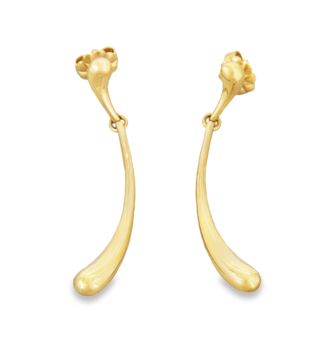 Tiffany & Co. Elsa Peretti 18k Yellow Gold Teardrop Dangle Earrings