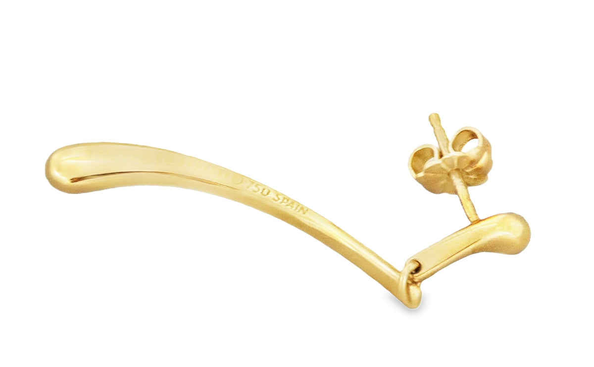 Tiffany & Co. Elsa Peretti 18k Yellow Gold Teardrop Dangle Earrings