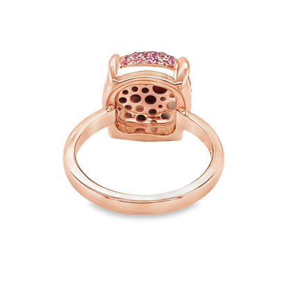 Tiffany & Co. Picasso Pink Sapphires Sugar Stacks 18k Rose Gold Ring - Size 5.5