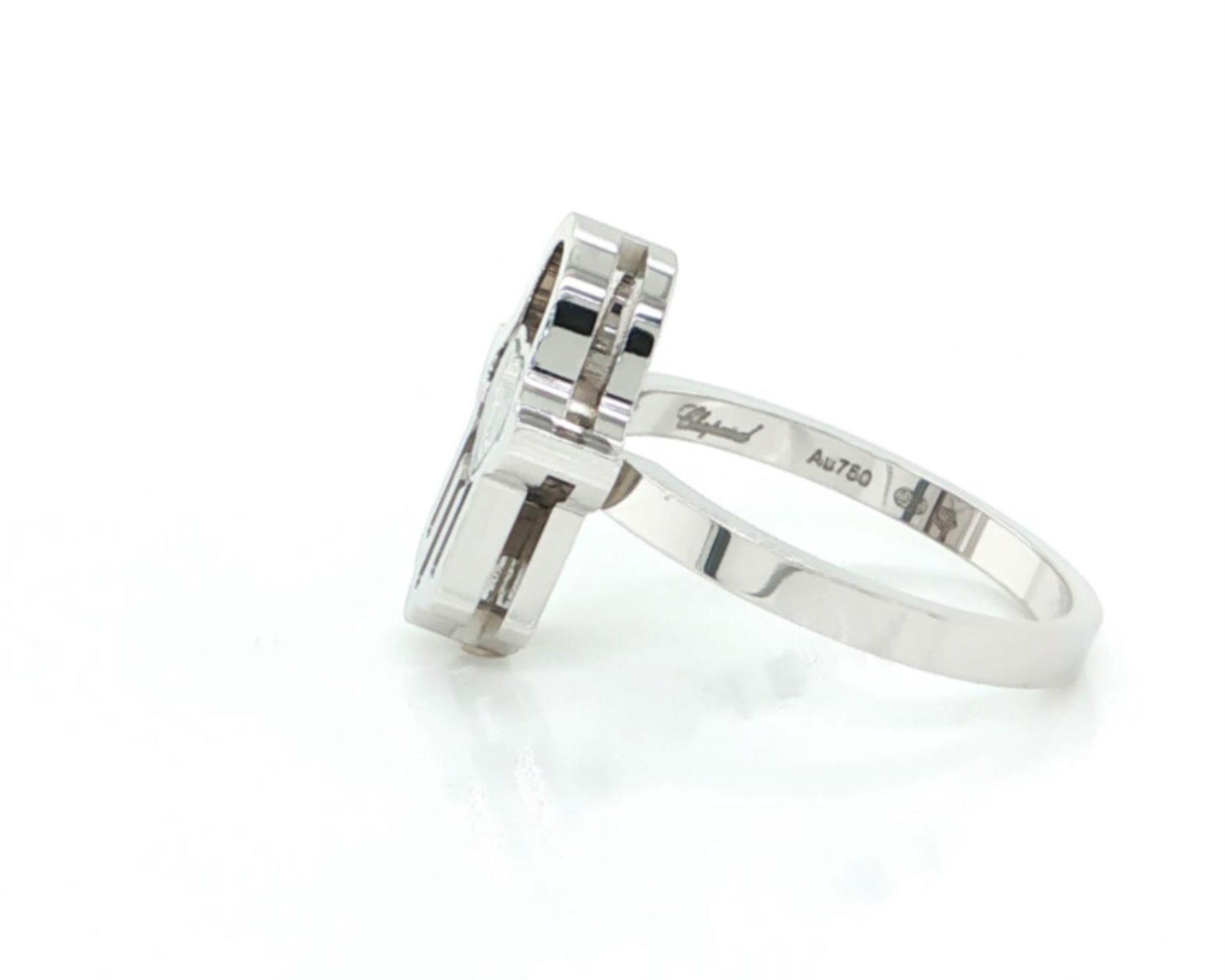 Chopard Happy Diamonds Hamsa Floating Diamond 18k White Gold Ring