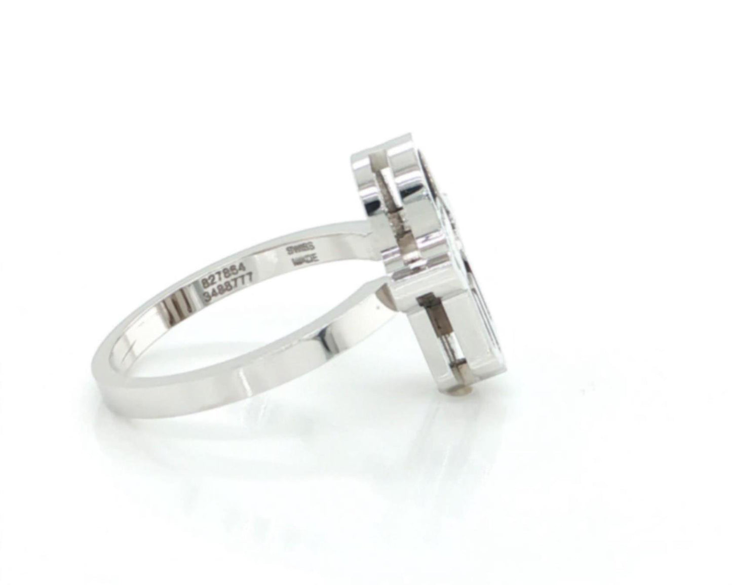 Chopard Happy Diamonds Hamsa Floating Diamond 18k White Gold Ring
