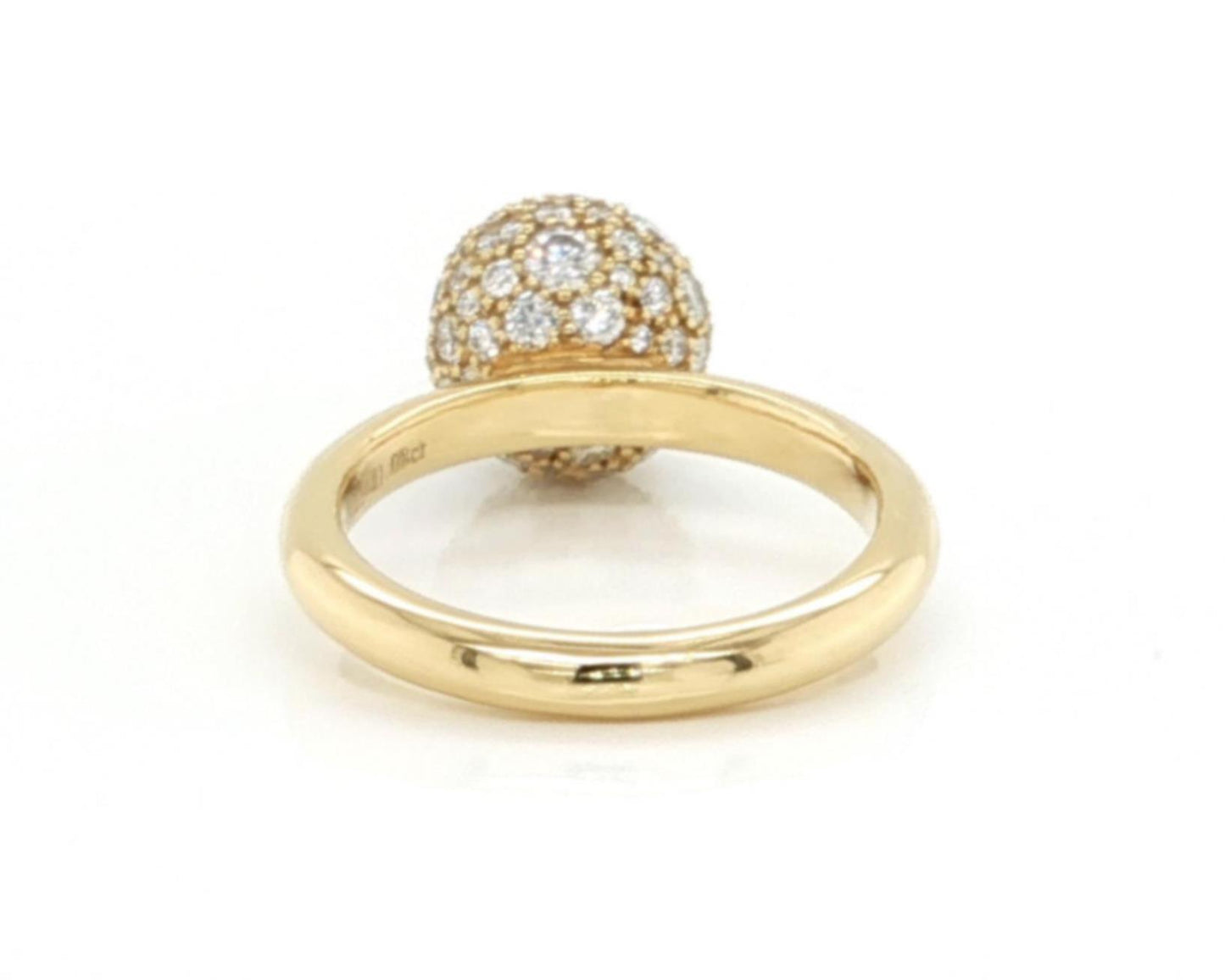Tiffany & Co. HardWear Diamond Sphere 18k Yellow Gold Ring