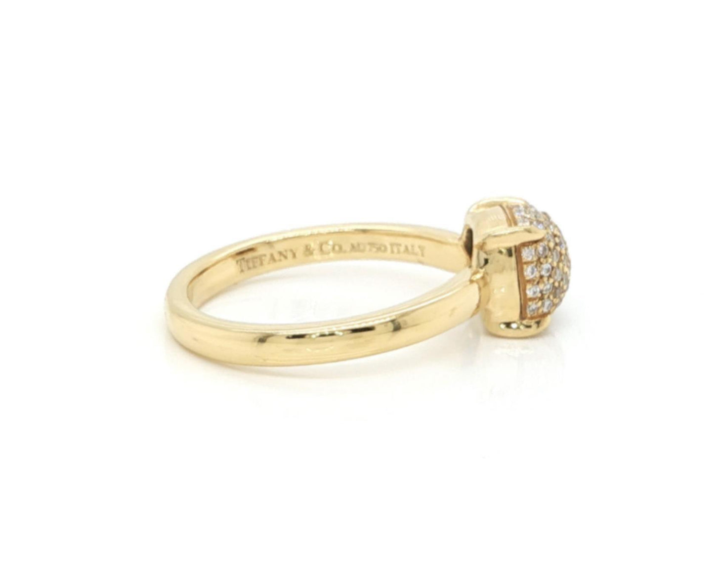 Tiffany & Co. Paloma Picasso Sugar Stacks Diamond 18k Yellow Gold Ring