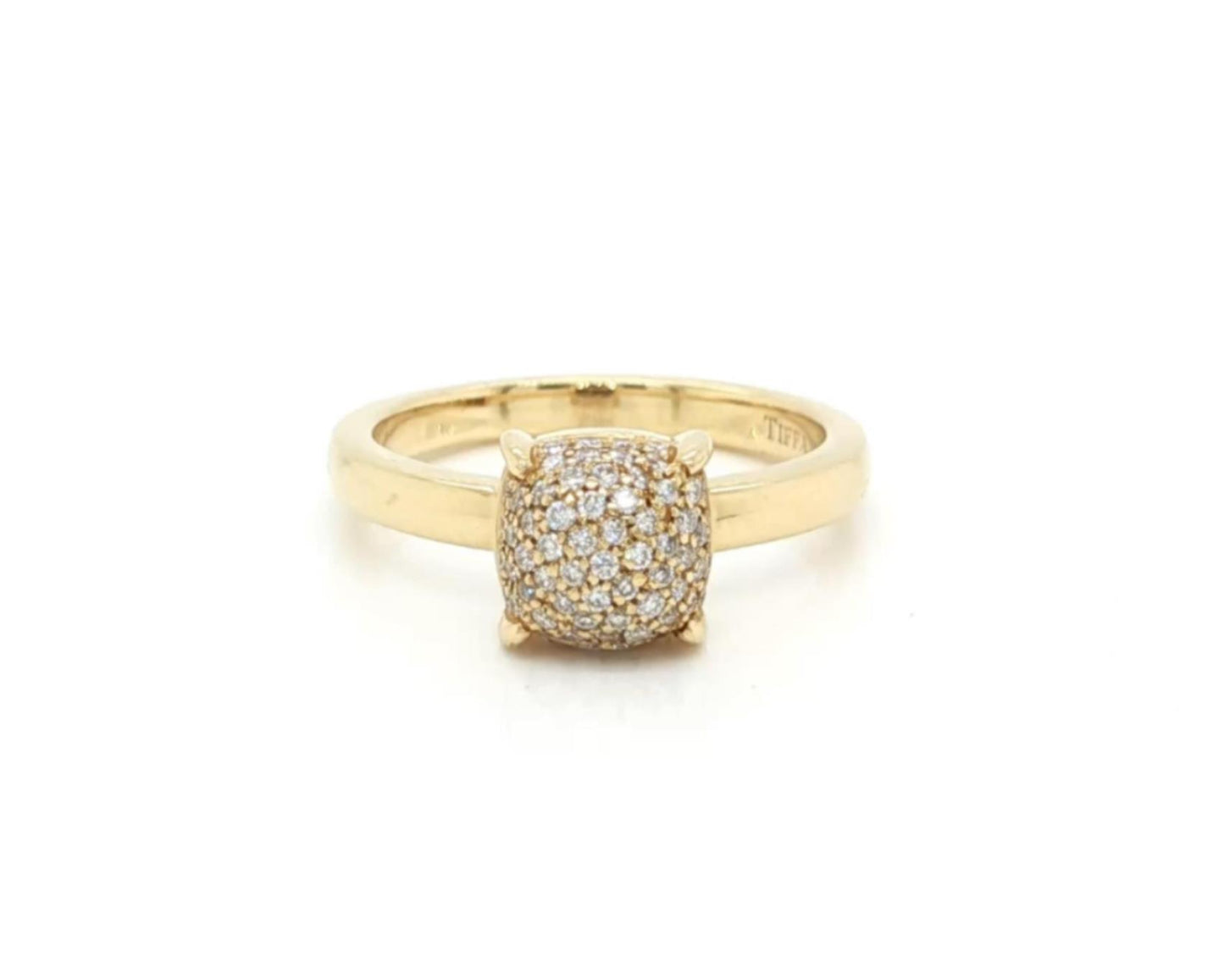 Tiffany & Co. Paloma Picasso Sugar Stacks Diamond 18k Yellow Gold Ring