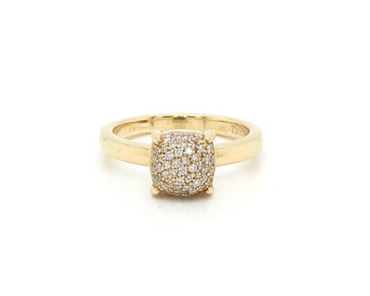 Tiffany & Co. Paloma Picasso Sugar Stacks Diamond 18k Yellow Gold Ring