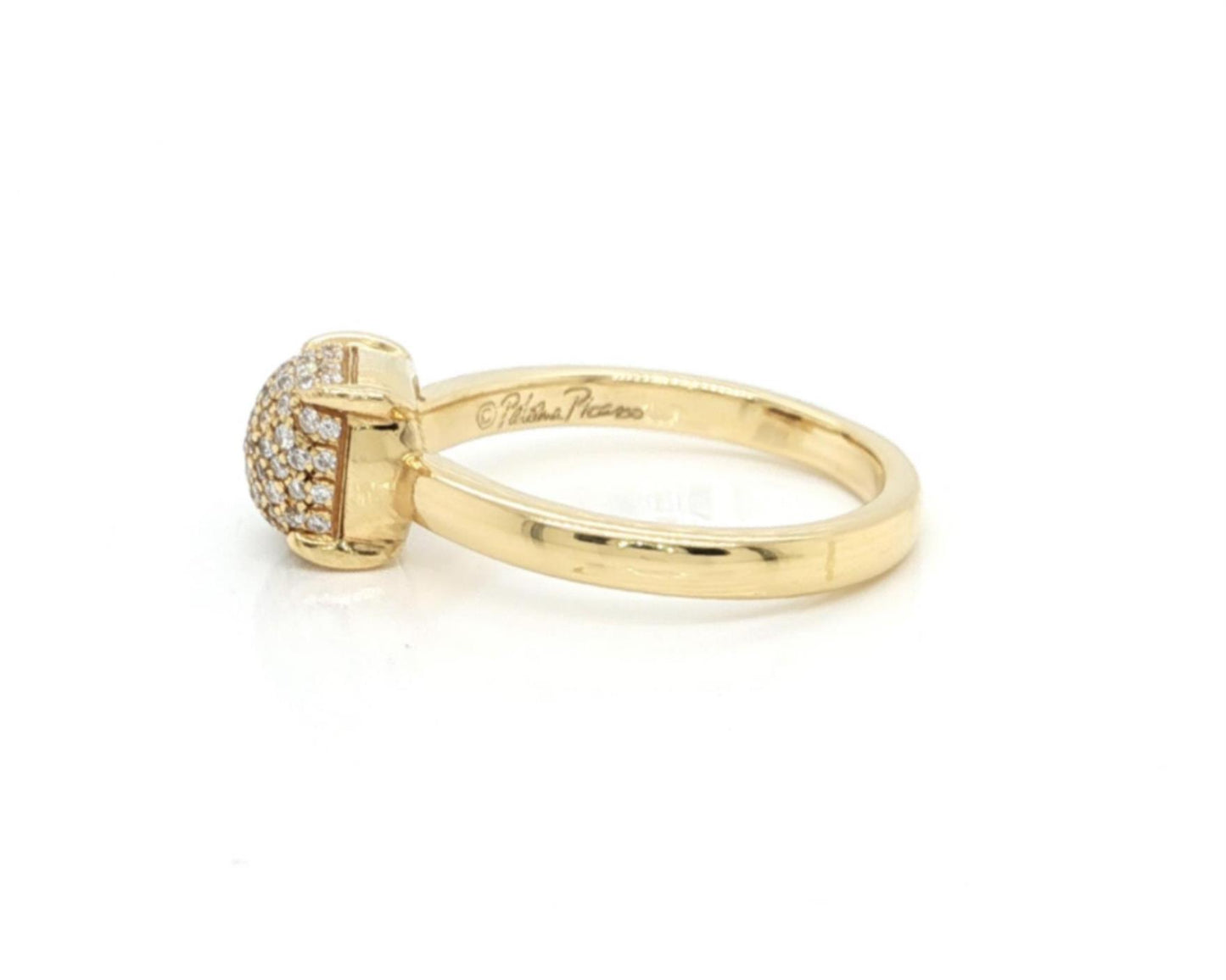 Tiffany & Co. Paloma Picasso Sugar Stacks Diamond 18k Yellow Gold Ring