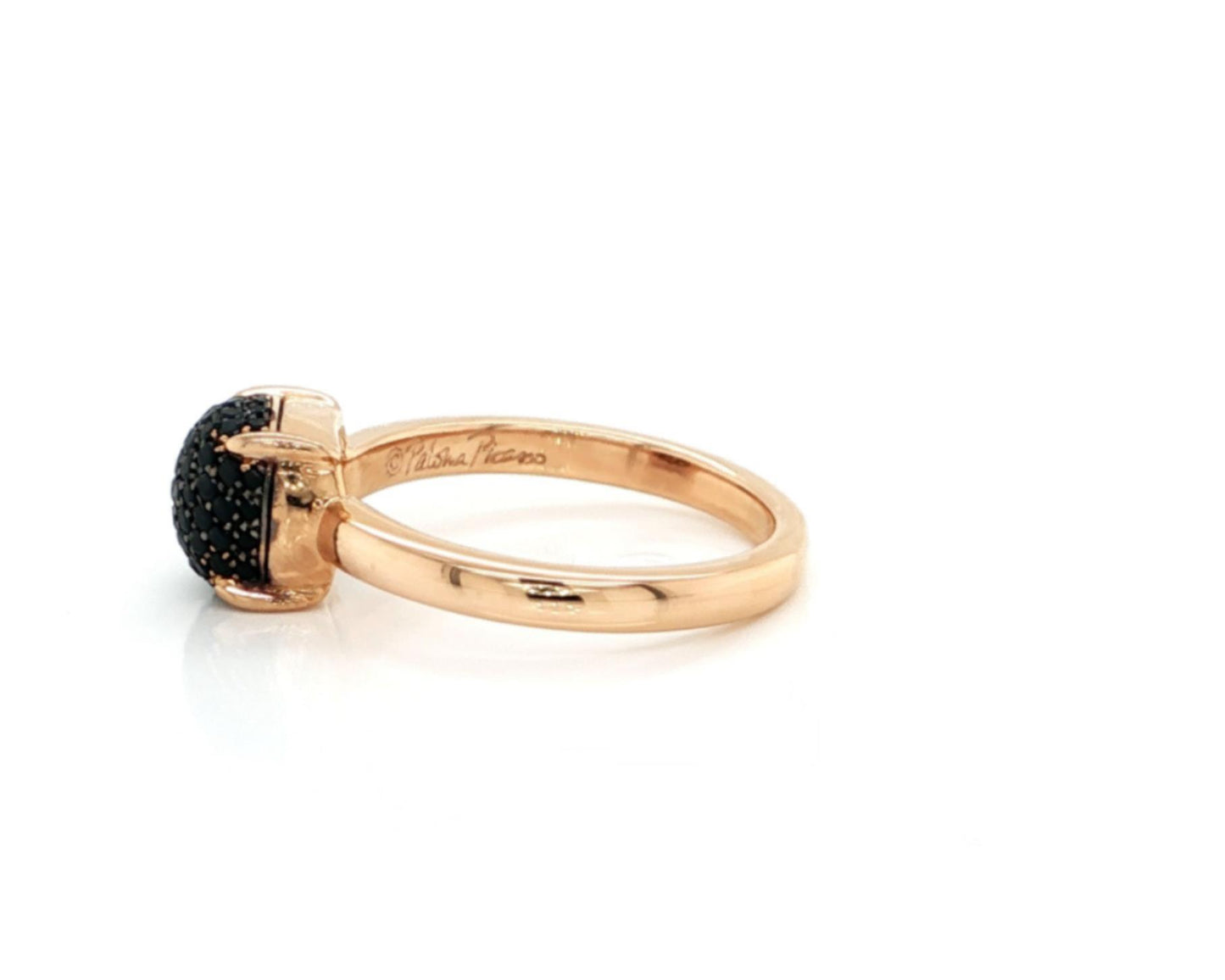 Tiffany & Co. Paloma Picasso SugarStacks Black Spinel 18k Rose Gold Ring
