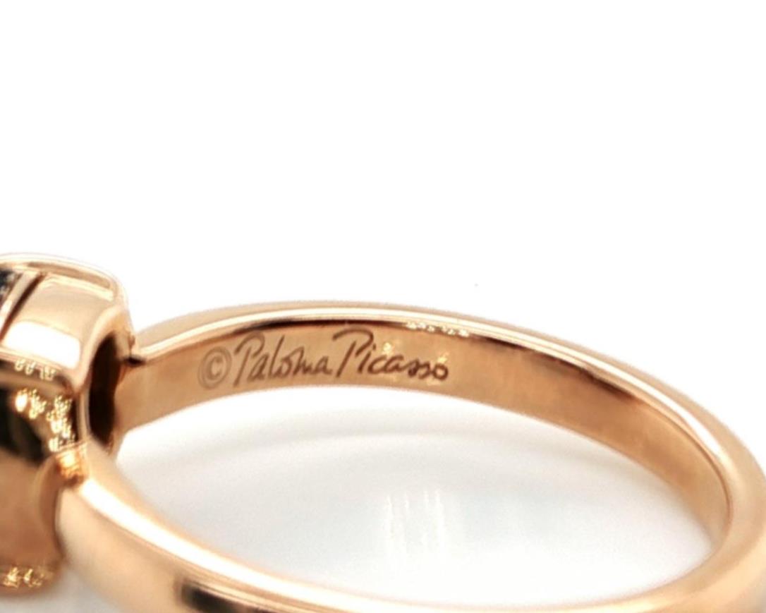 Tiffany & Co. Paloma Picasso SugarStacks Black Spinel 18k Rose Gold Ring