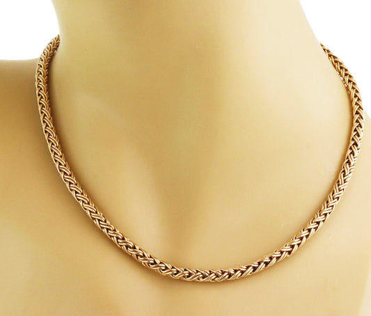 Tiffany & Co. 14k Yellow Gold Wheat Woven Chain Necklace | Necklaces | catalog, Designer Jewelry, Necklaces, Tiffany & Co. | Tiffany & Co.