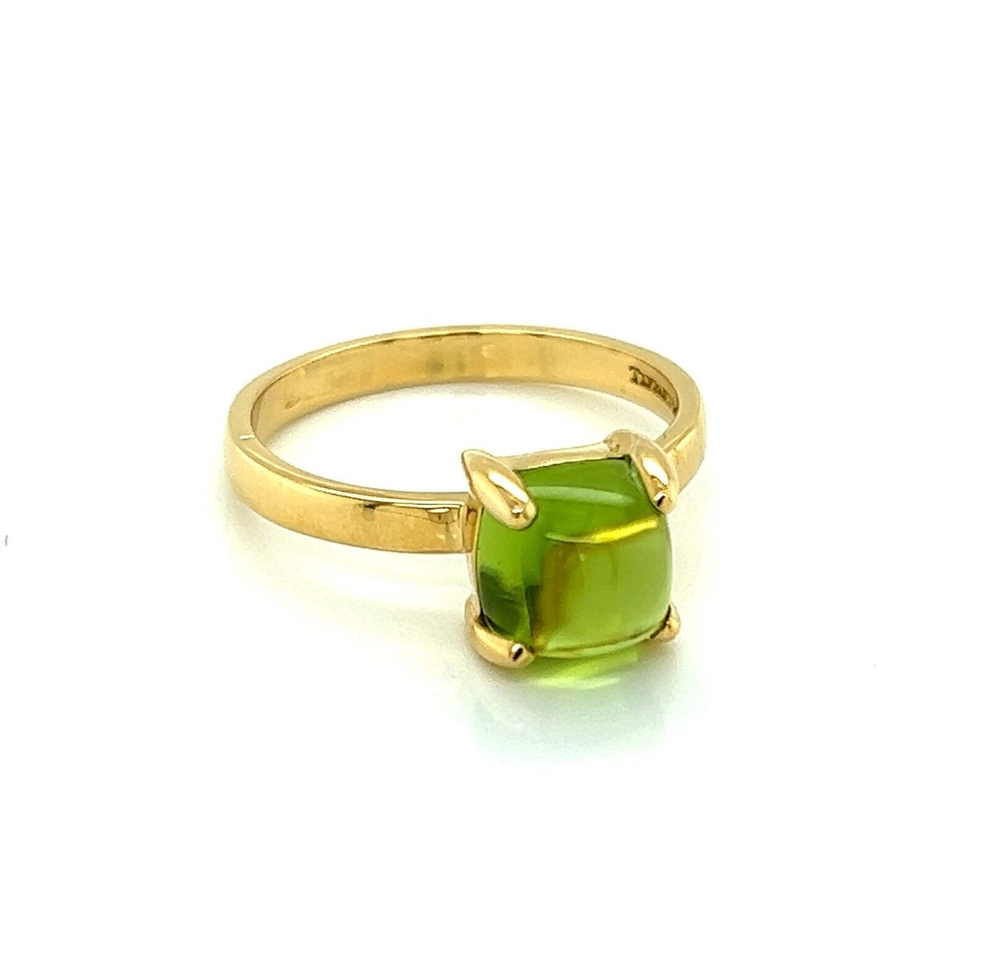 Tiffany & Co. 18k Yellow Gold Picasso Peridot Sugar Stacks Ring