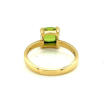 Tiffany & Co. 18k Yellow Gold Picasso Peridot Sugar Stacks Ring