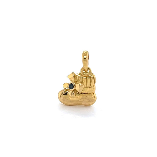 Van Cleef & Arpels Sapphire 18k Yellow Gold Baby Booty Charm Pendant | Charms & Pendants | catalog, Charms, Designer Jewelry, Pendants, Van Cleef & Arpels, VCA | Van Cleef & Arpels